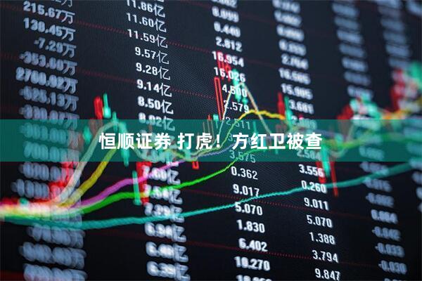 恒顺证券 打虎！方红卫被查