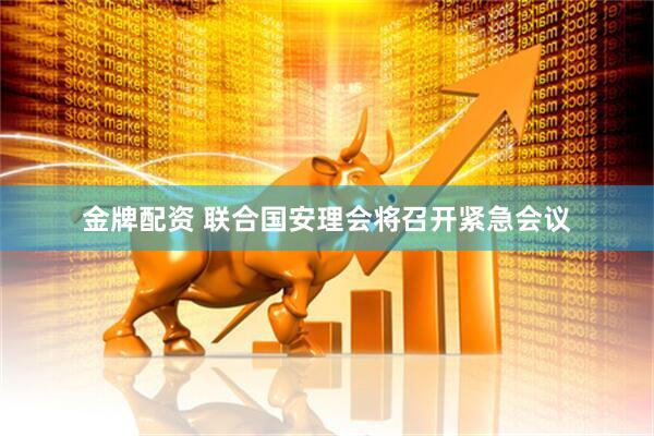 金牌配资 联合国安理会将召开紧急会议
